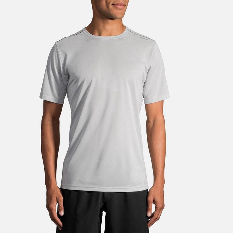 Brooks Ghost Men's Short Sleeve Running Shirt - White (06832-ZCMV)